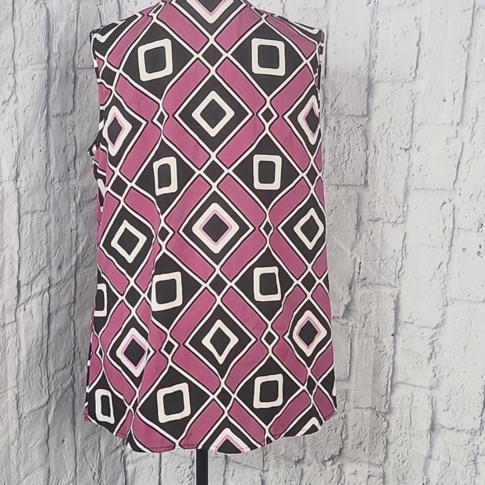 Millenium Purple/Black/White Abstract Women's Sle… - image 5